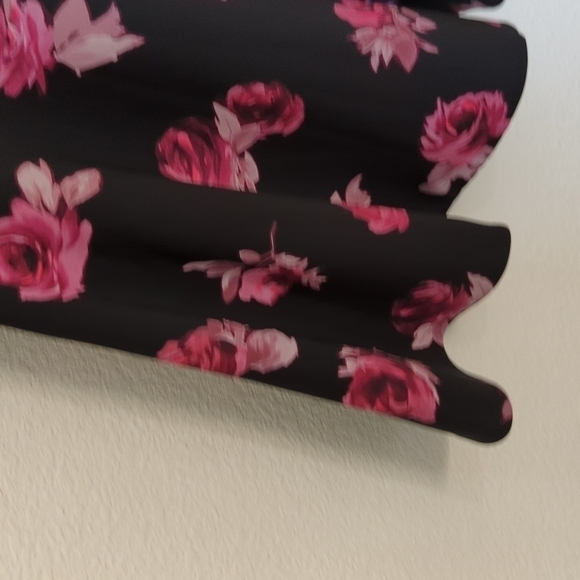 NEW Kate Spade Encore Rose Crepe Dress Black/Pink Sz 4 preppy romantic wedding - Picture 6 of 12